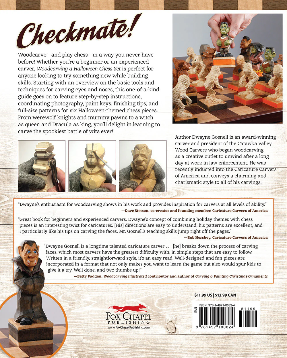 Woodcarving a Halloween Chess Set - Image 7