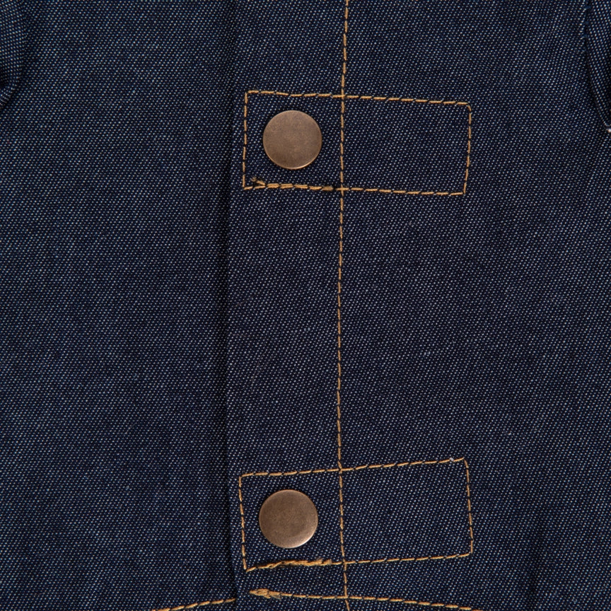 Wrangler® Pattern Yoke Denim Shirt – Dark Blue - Image 6