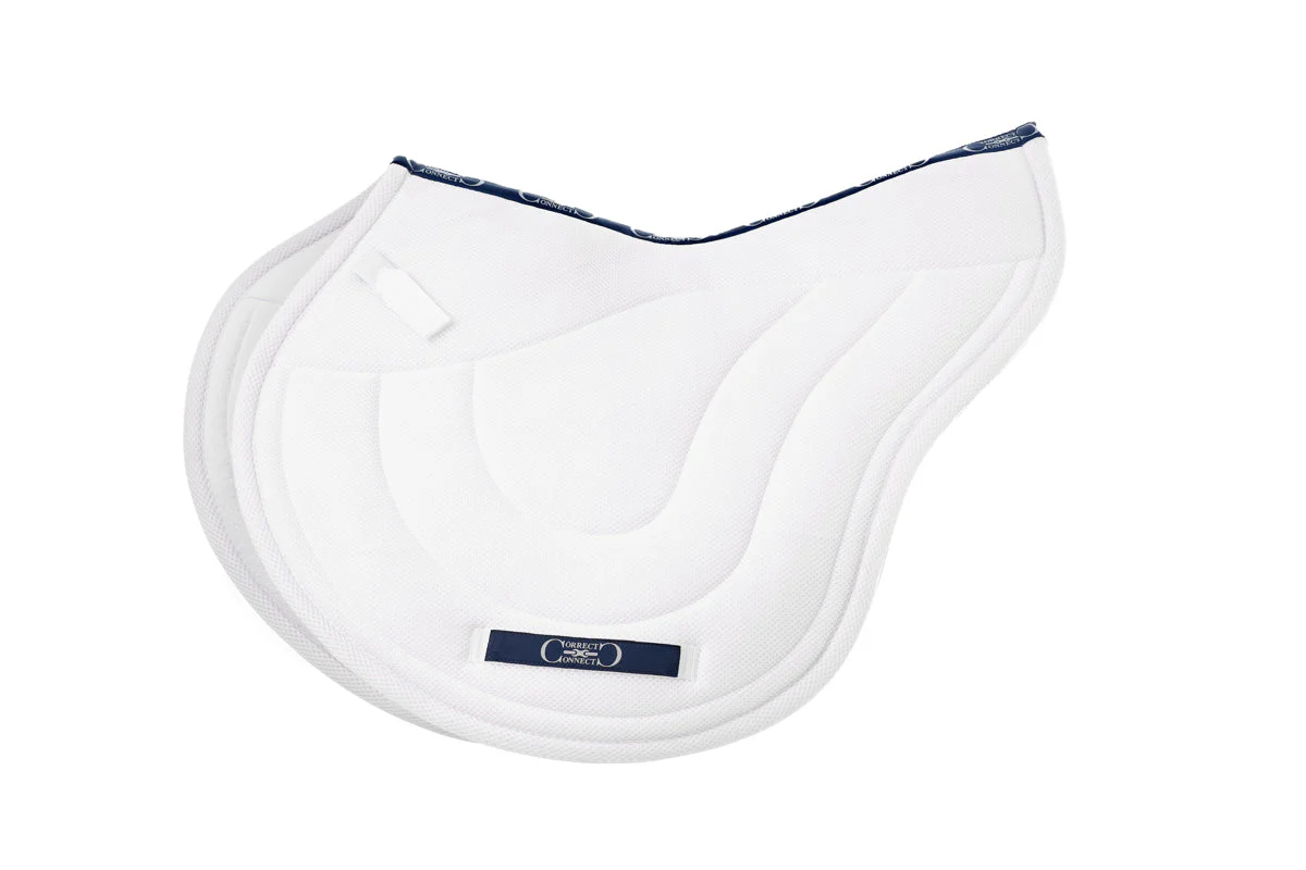 XC Mesh Saddle Pad with Quick Dry Cotton Lining in Navy, White or Black - Image 4