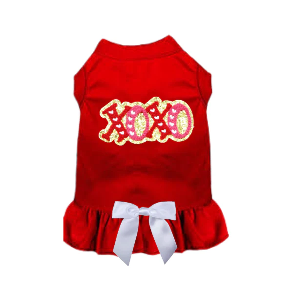 Bark 5th Ave., LLC Plush Dog Dress - Red