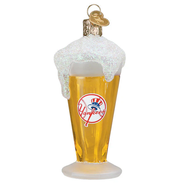 Yankees Glass Of Beer Ornament - Image 3