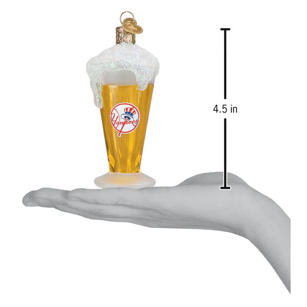 Yankees Glass Of Beer Ornament - Image 4