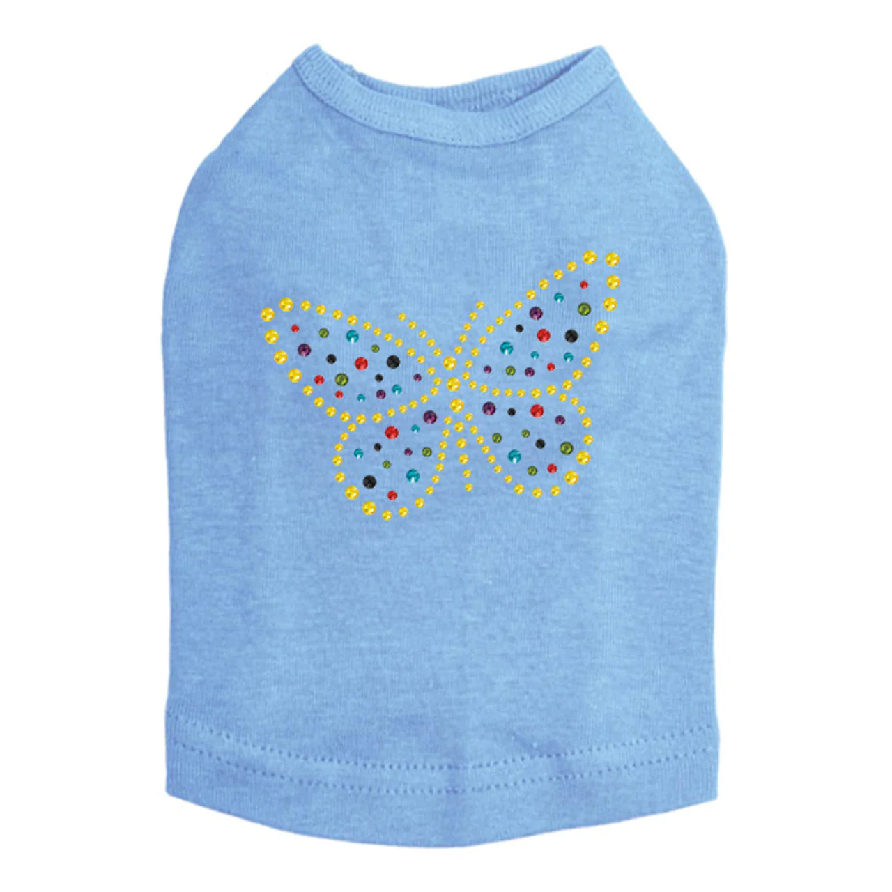 Yellow Dotted Butterfly - Dog Tank - Image 10