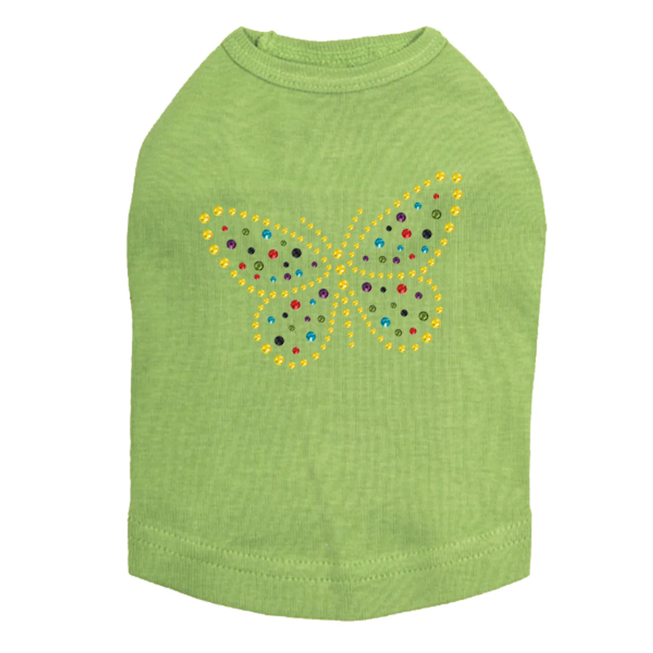 Yellow Dotted Butterfly - Dog Tank - Image 14