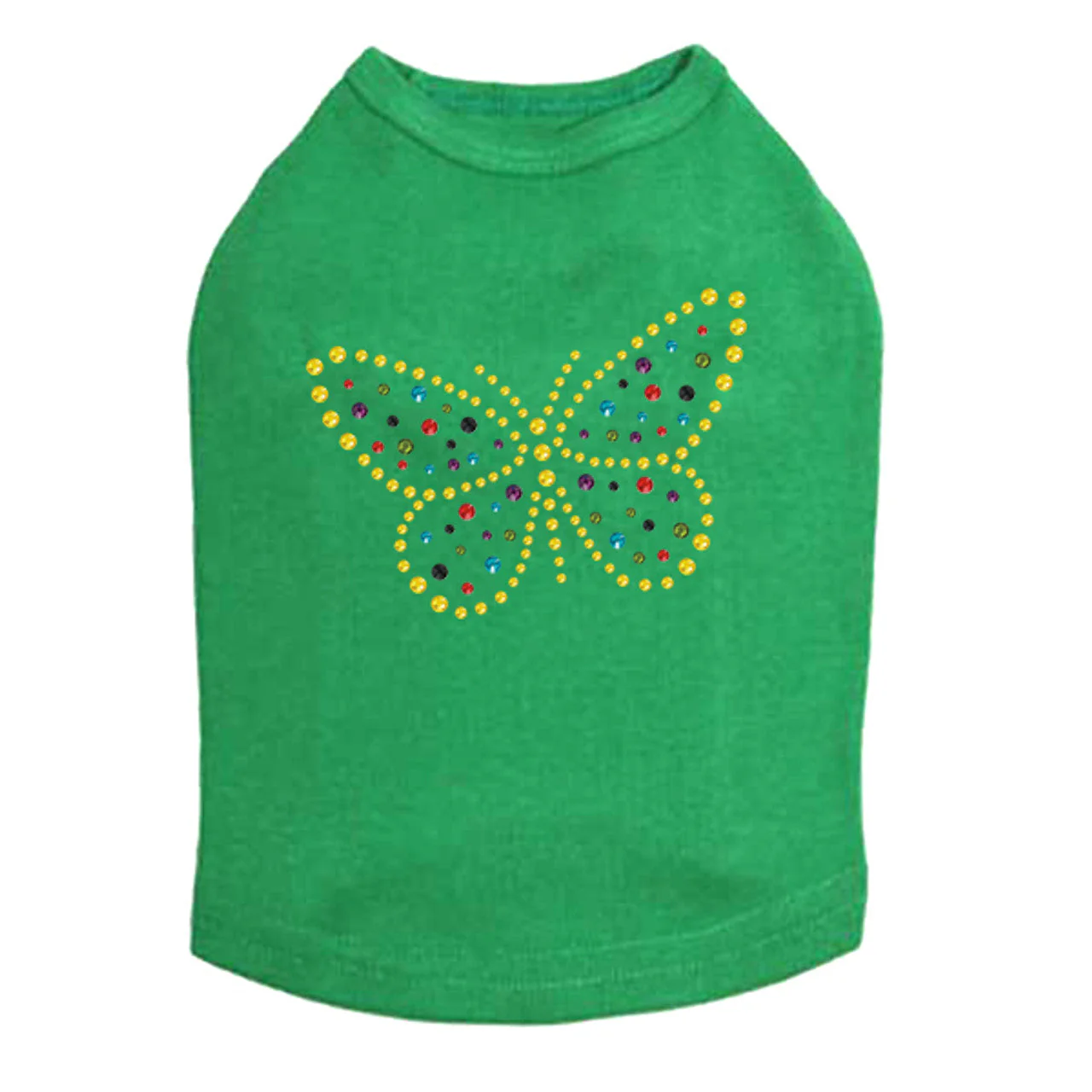Yellow Dotted Butterfly - Dog Tank - Image 15
