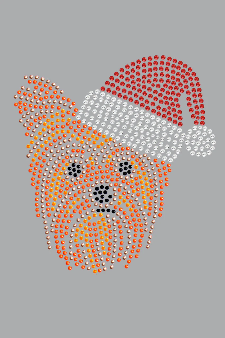 Yorkie Face 2 with Santa Hat - Bandana - Image 10