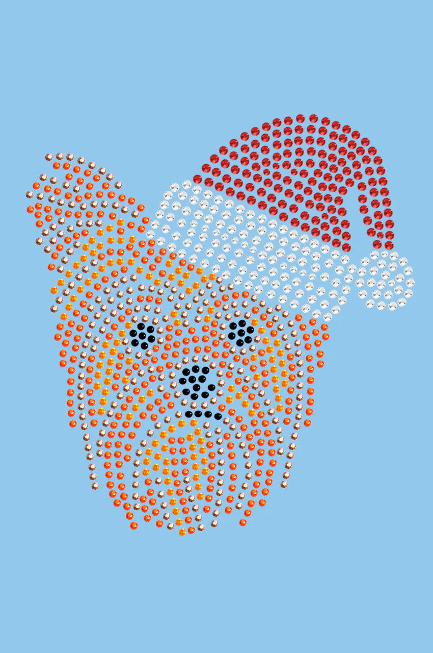 Yorkie Face 2 with Santa Hat - Bandana - Image 12