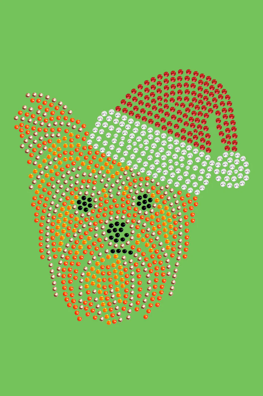 Yorkie Face 2 with Santa Hat - Bandana - Image 14
