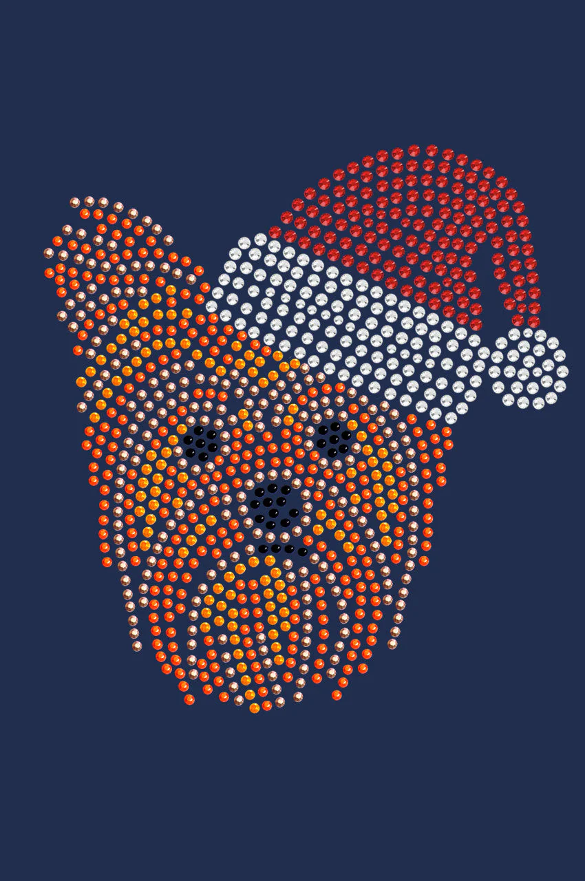Yorkie Face 2 with Santa Hat - Bandana - Image 16