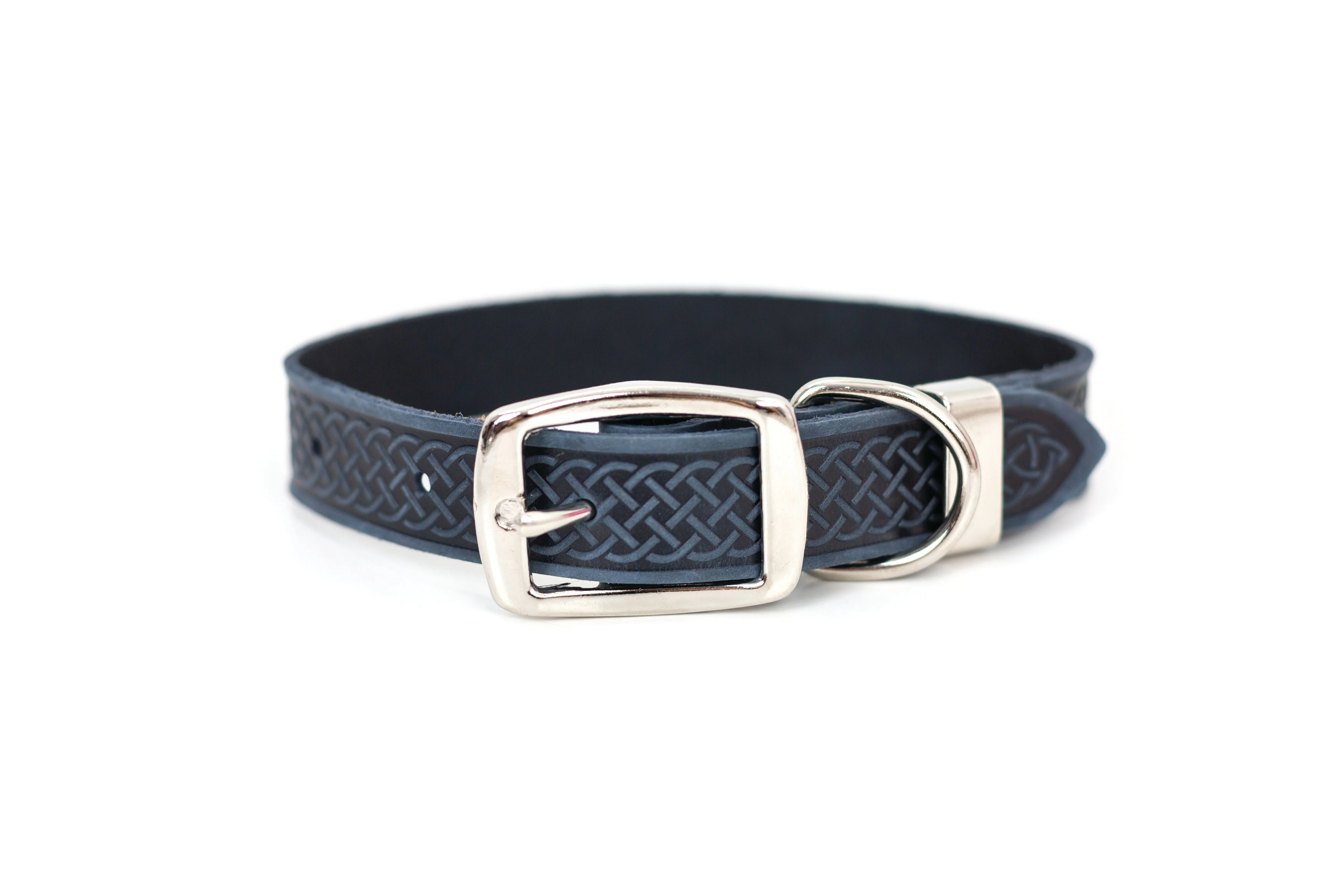 Z Celtic Style Leather Dog Collar - Image 6