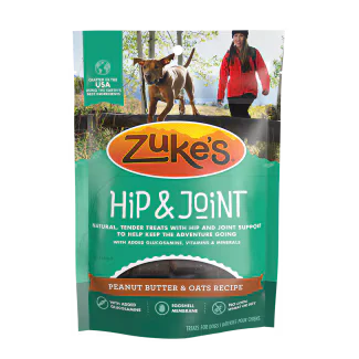 Zukes Adult Hip & Joint Peanut Butter Recipe Dog Treats