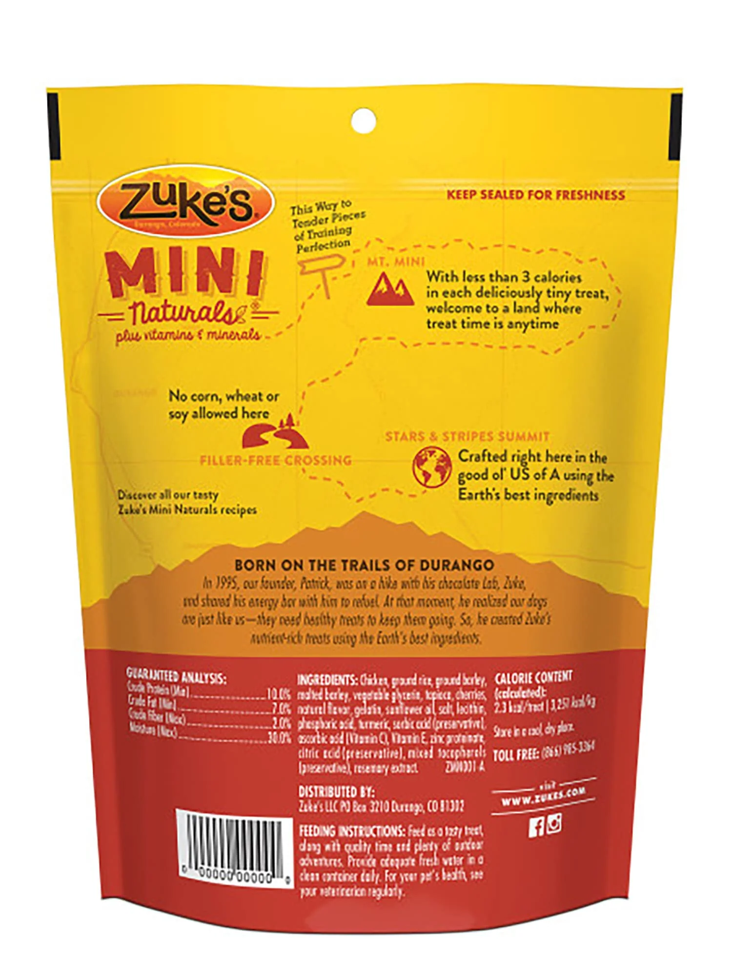 Zukes Adult Mini Naturals Chicken Dog Treats - Image 2
